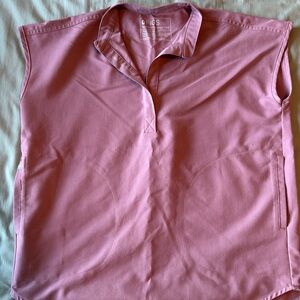 Figs Pink Short Sleeve Women's Top